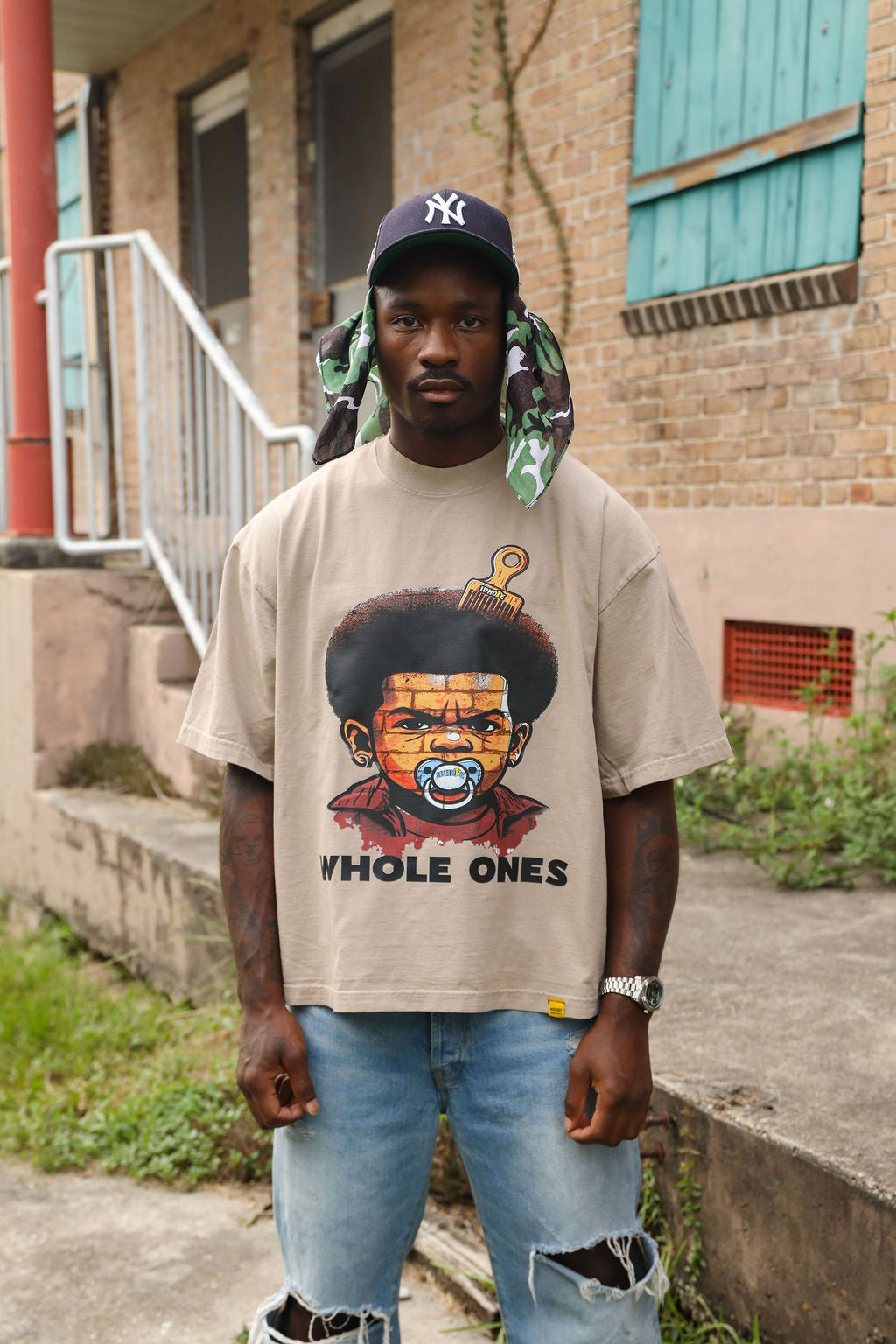 "Bricks Baby" Oversized tee