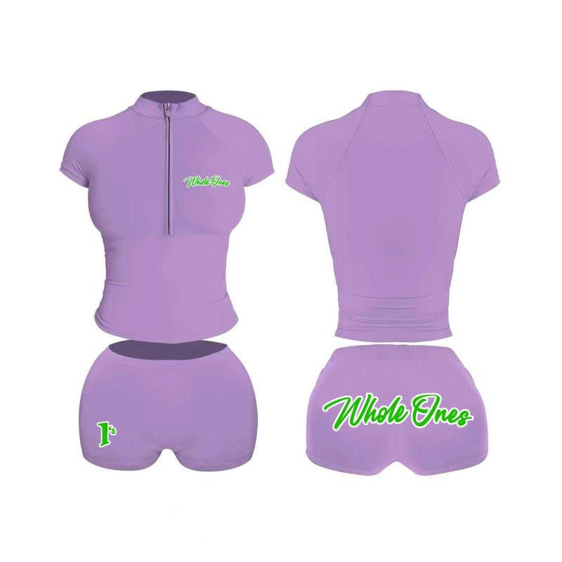 Quarter zip + Shorts set 01
